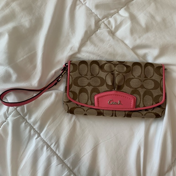 New Coach Wallet Pink and Tan - Picture 2 of 5